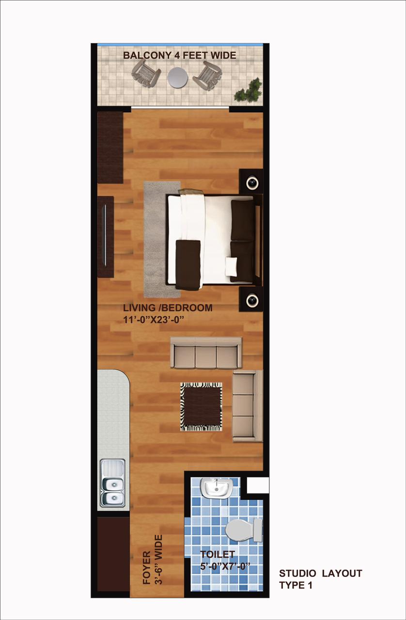 Saraswati Smart Studio layout